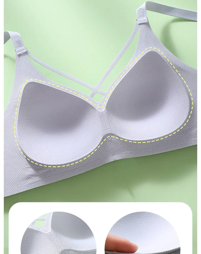 Traceless Underwear No Steel Rings Big Chest Shown Small Fat Girls Plus Size Bra — feature 8