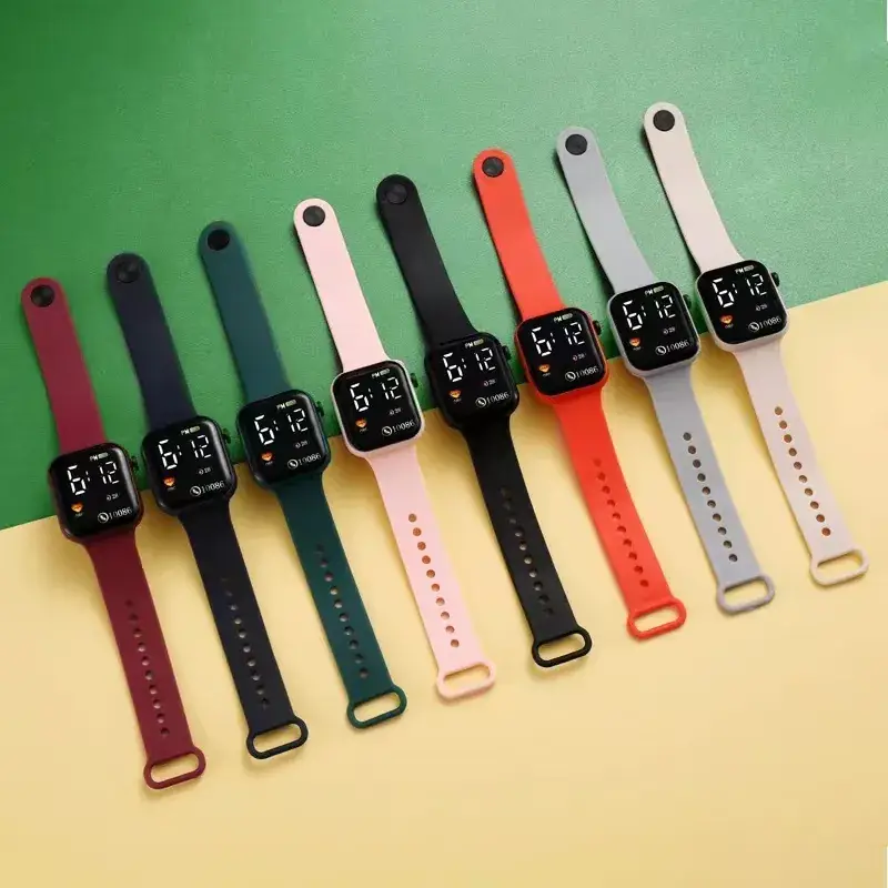 Women's Digital Watch with Pink & White Bands - Image 6