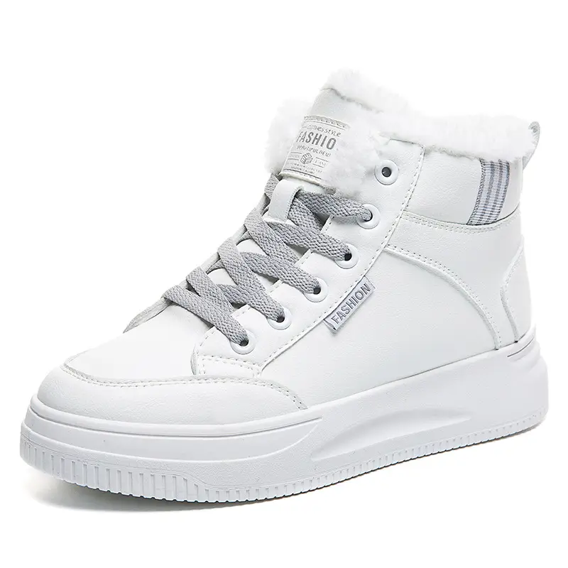 2025 New Winter High-Top Thick-Soled Sneakers, Non-Slip, Wear-Resistant, Warm Casual Shoes, Women's Velvet Thickeneded Cotton Shoes - Image 7