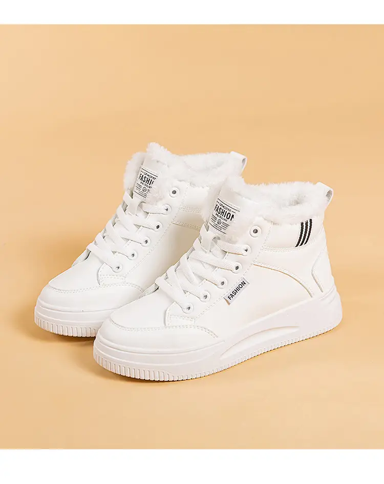 2025 New Winter High-Top Thick-Soled Sneakers, Non-Slip, Wear-Resistant, Warm Casual Shoes, Women's Velvet Thickeneded Cotton Shoes — feature 20