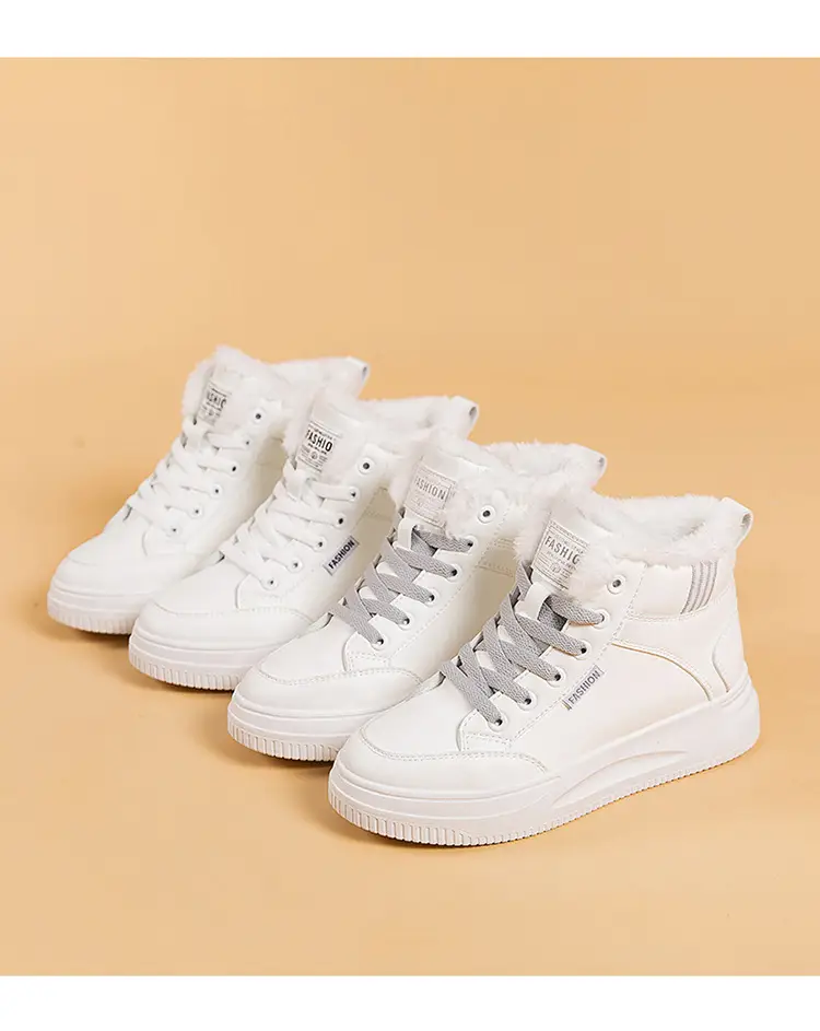 2025 New Winter High-Top Thick-Soled Sneakers, Non-Slip, Wear-Resistant, Warm Casual Shoes, Women's Velvet Thickeneded Cotton Shoes — feature 26