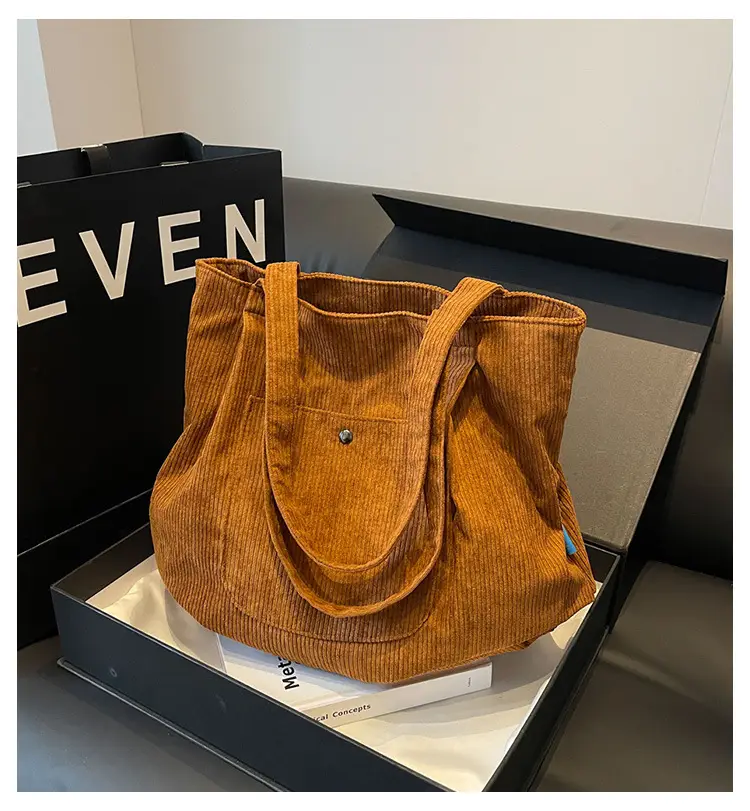 2024 Winter Velvet Shoulder Tote Bag Women Large Capacity — feature 1