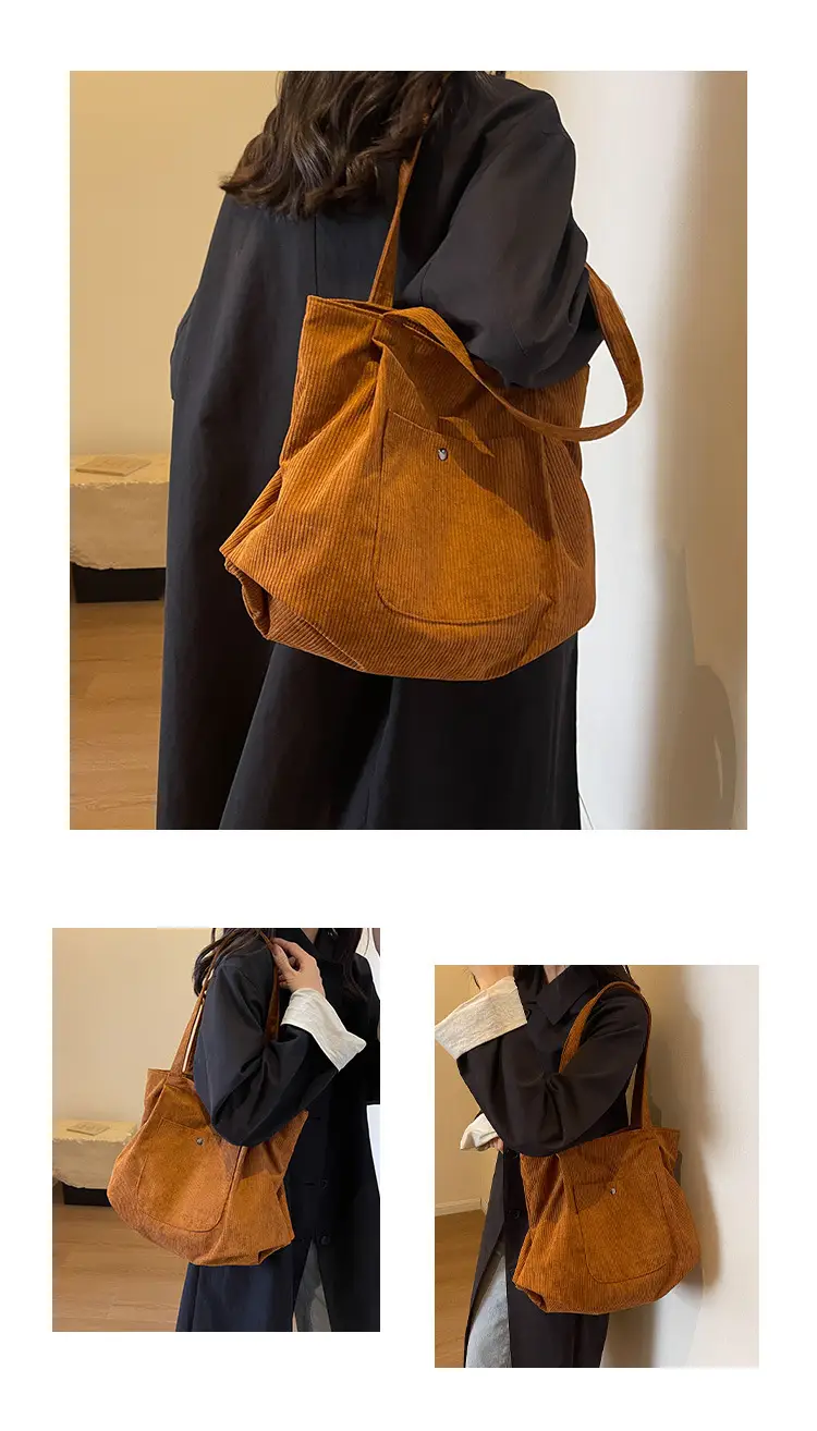 2024 Winter Velvet Shoulder Tote Bag Women Large Capacity — feature 11