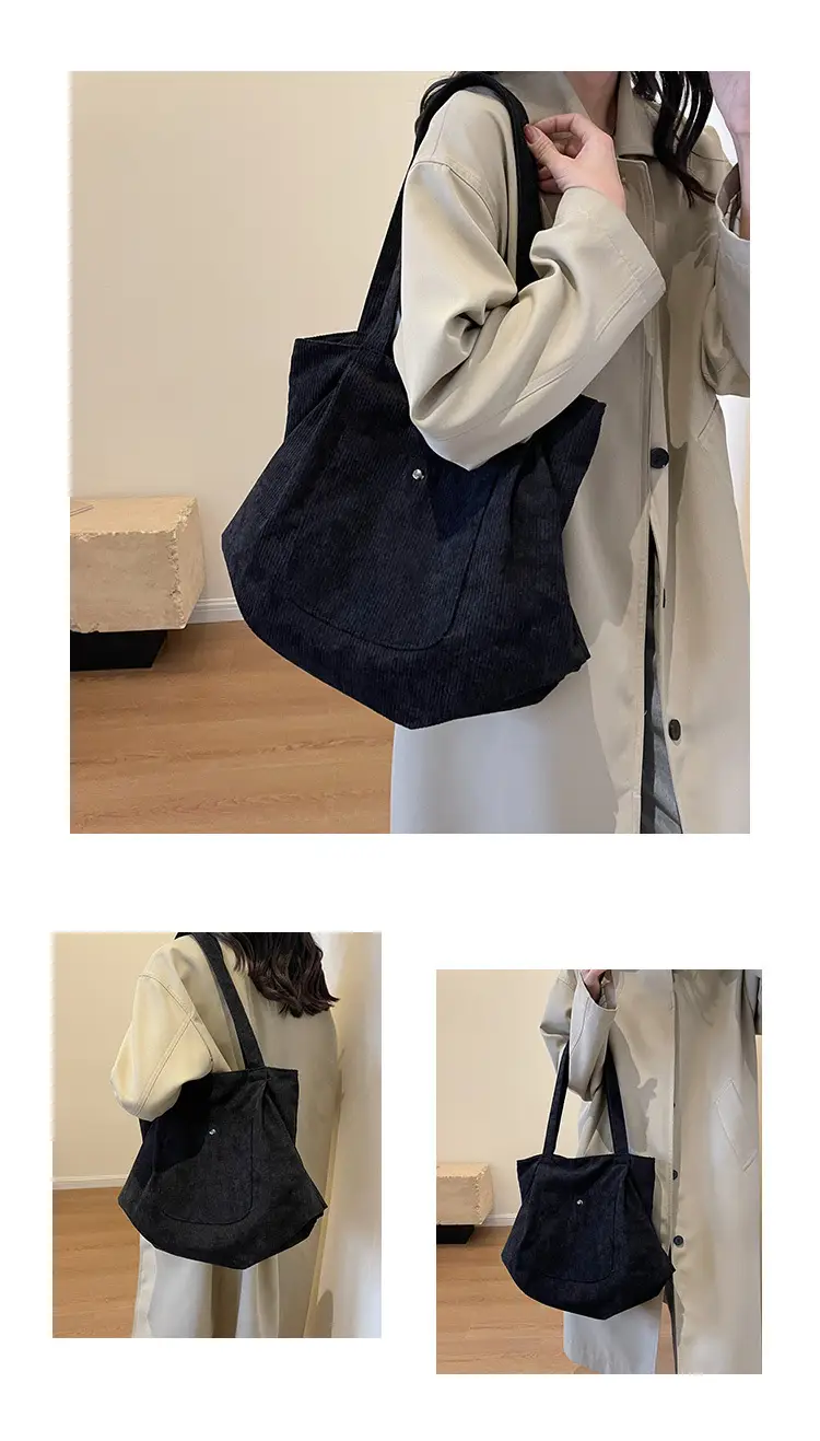2024 Winter Velvet Shoulder Tote Bag Women Large Capacity — feature 12