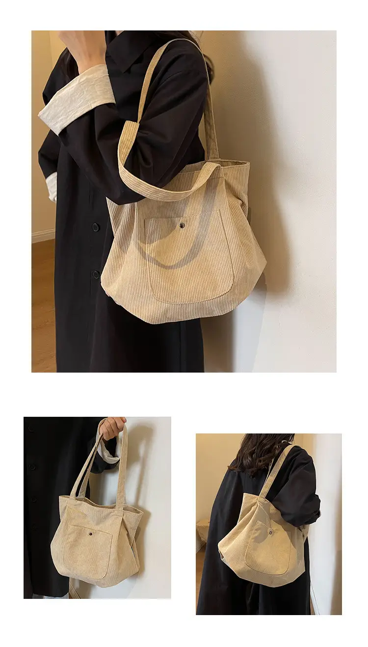 2024 Winter Velvet Shoulder Tote Bag Women Large Capacity — feature 13