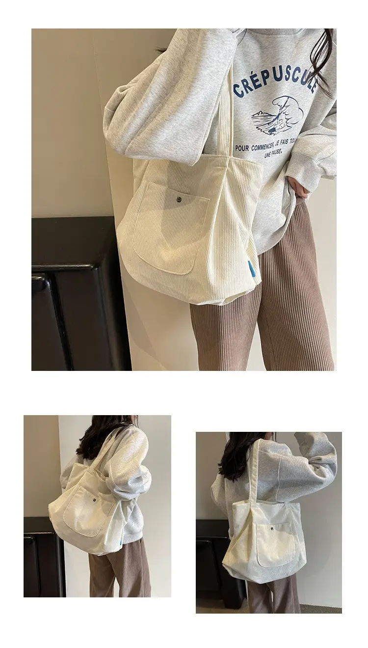 2024 Winter Velvet Shoulder Tote Bag Women Large Capacity — feature 14