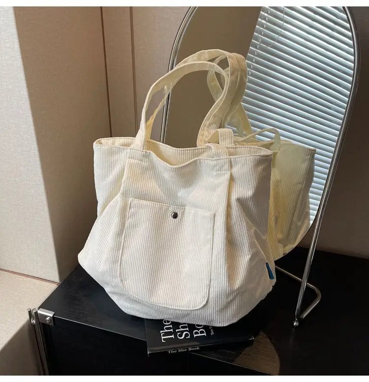 2024 Winter Velvet Shoulder Tote Bag Women Large Capacity — feature 19