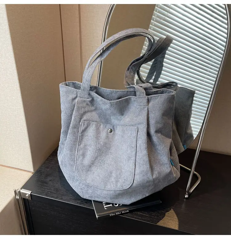 2024 Winter Velvet Shoulder Tote Bag Women Large Capacity — feature 20