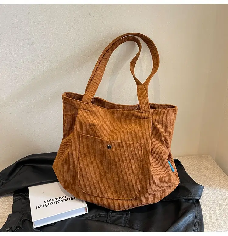 2024 Winter Velvet Shoulder Tote Bag Women Large Capacity — feature 21