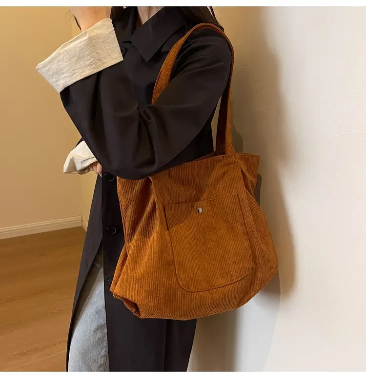 2024 Winter Velvet Shoulder Tote Bag Women Large Capacity — feature 23