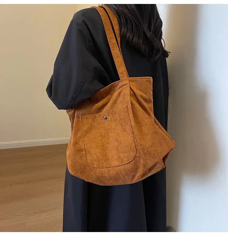 2024 Winter Velvet Shoulder Tote Bag Women Large Capacity — feature 24