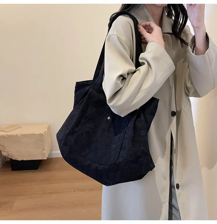 2024 Winter Velvet Shoulder Tote Bag Women Large Capacity — feature 26