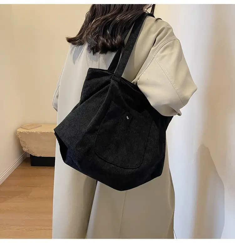 2024 Winter Velvet Shoulder Tote Bag Women Large Capacity — feature 27