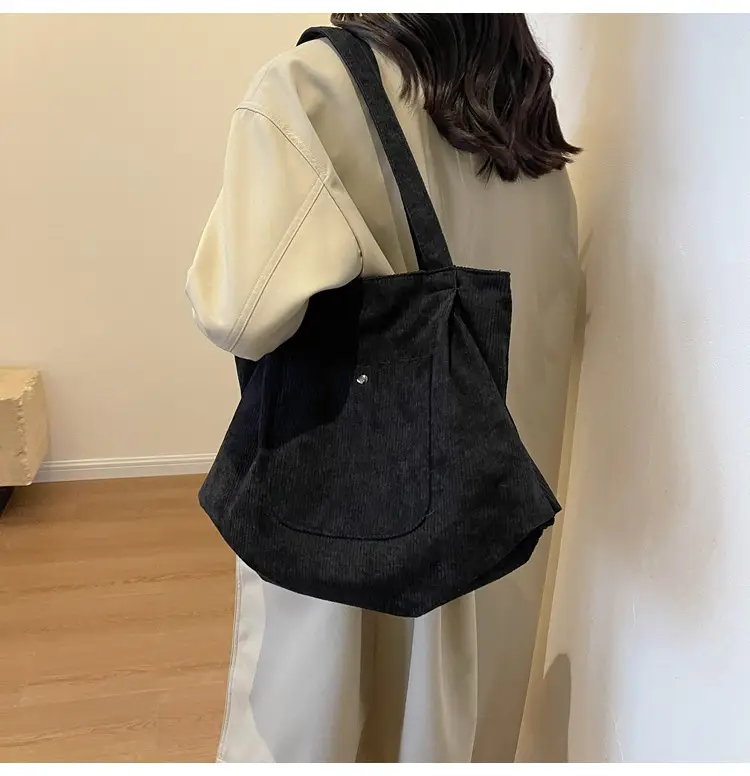 2024 Winter Velvet Shoulder Tote Bag Women Large Capacity — feature 28