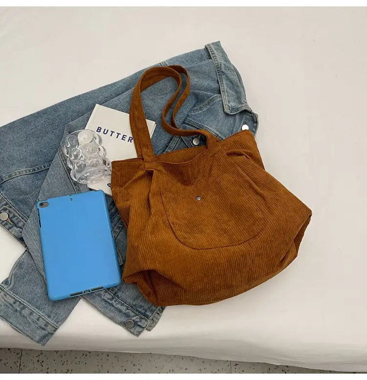 2024 Winter Velvet Shoulder Tote Bag Women Large Capacity — feature 3
