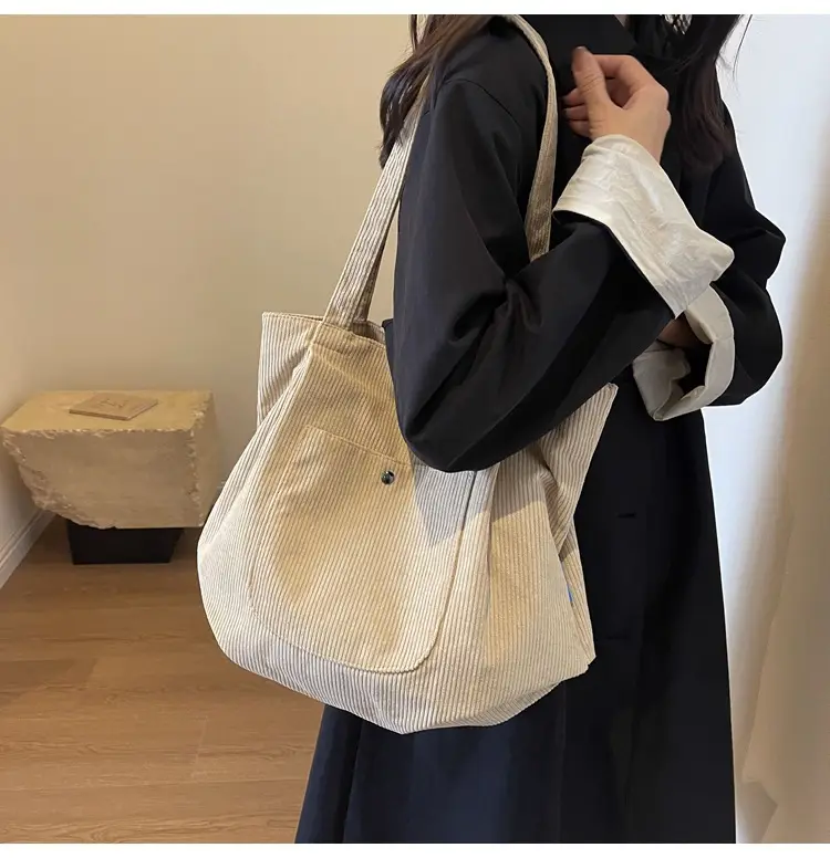 2024 Winter Velvet Shoulder Tote Bag Women Large Capacity — feature 30