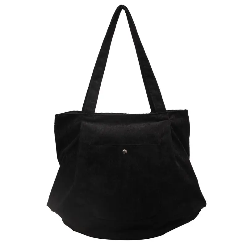 2024 Winter Velvet Shoulder Tote Bag Women Large Capacity - Image 3
