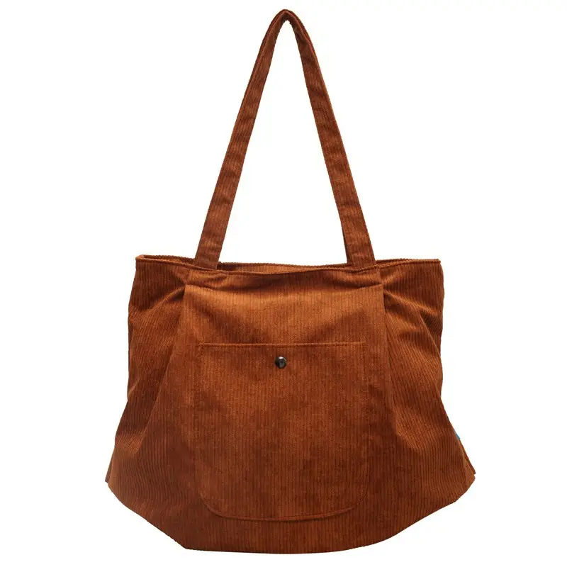 2024 Winter Velvet Shoulder Tote Bag Women Large Capacity - Image 5