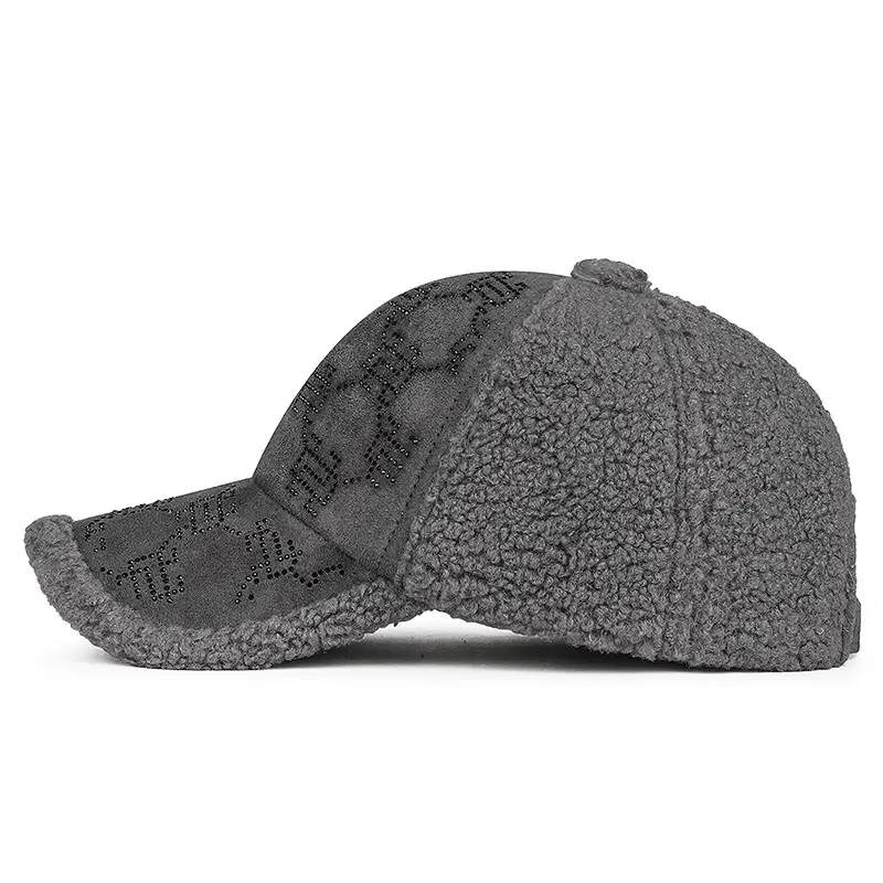 Winter Lamb Velvet Baseball Cap for Women Multi Color - Image 9