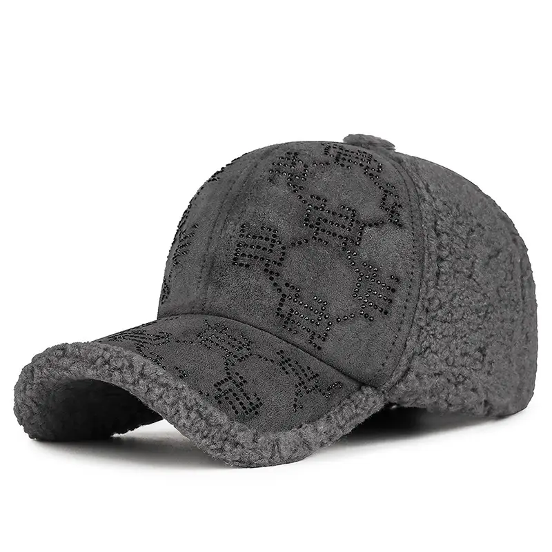 Winter Lamb Velvet Baseball Cap for Women Multi Color - Image 5