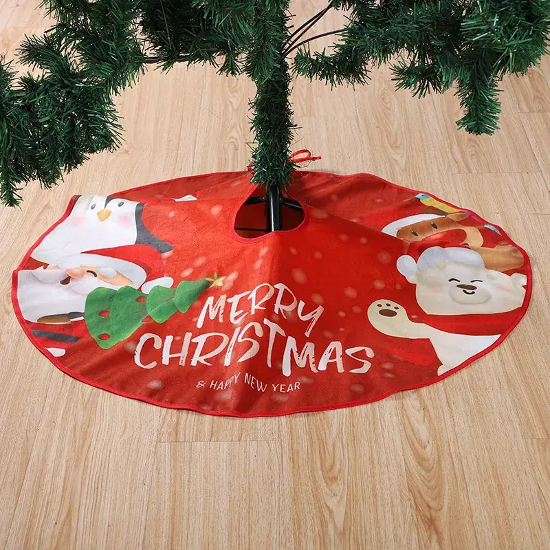 New Cross-border Christmas Tree Dress Crafts Cartoon Printed Christmas Products Ornaments - Image 15