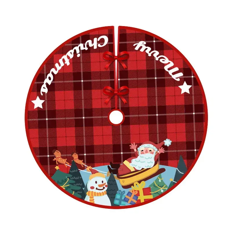 New Cross-border Christmas Tree Dress Crafts Cartoon Printed Christmas Products Ornaments - Image 7