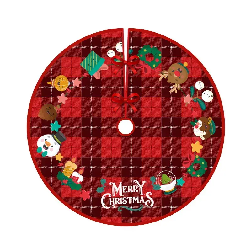 New Cross-border Christmas Tree Dress Crafts Cartoon Printed Christmas Products Ornaments - Image 5