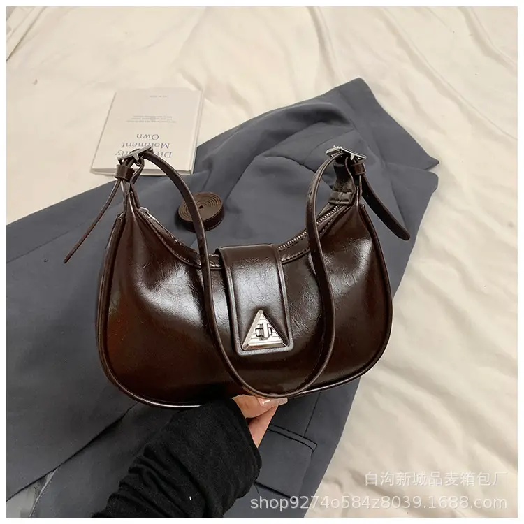 Vintage Red Leather Crossbody Bag for Women 2026 - Image 2