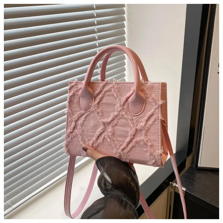 Women's White Embroidered Shoulder Bag with Zipper Closure — feature 11