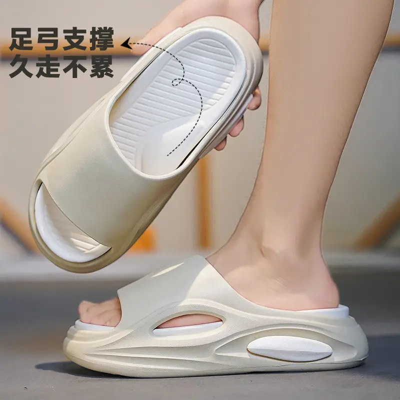 Thick-Soled Eva Flip-Flops for Women, Comfortable Home Slippers, Height-Increasing, Odor-Resistant, Non-Slip, Versatile Outdoor Slippers, Customizable - Image 9