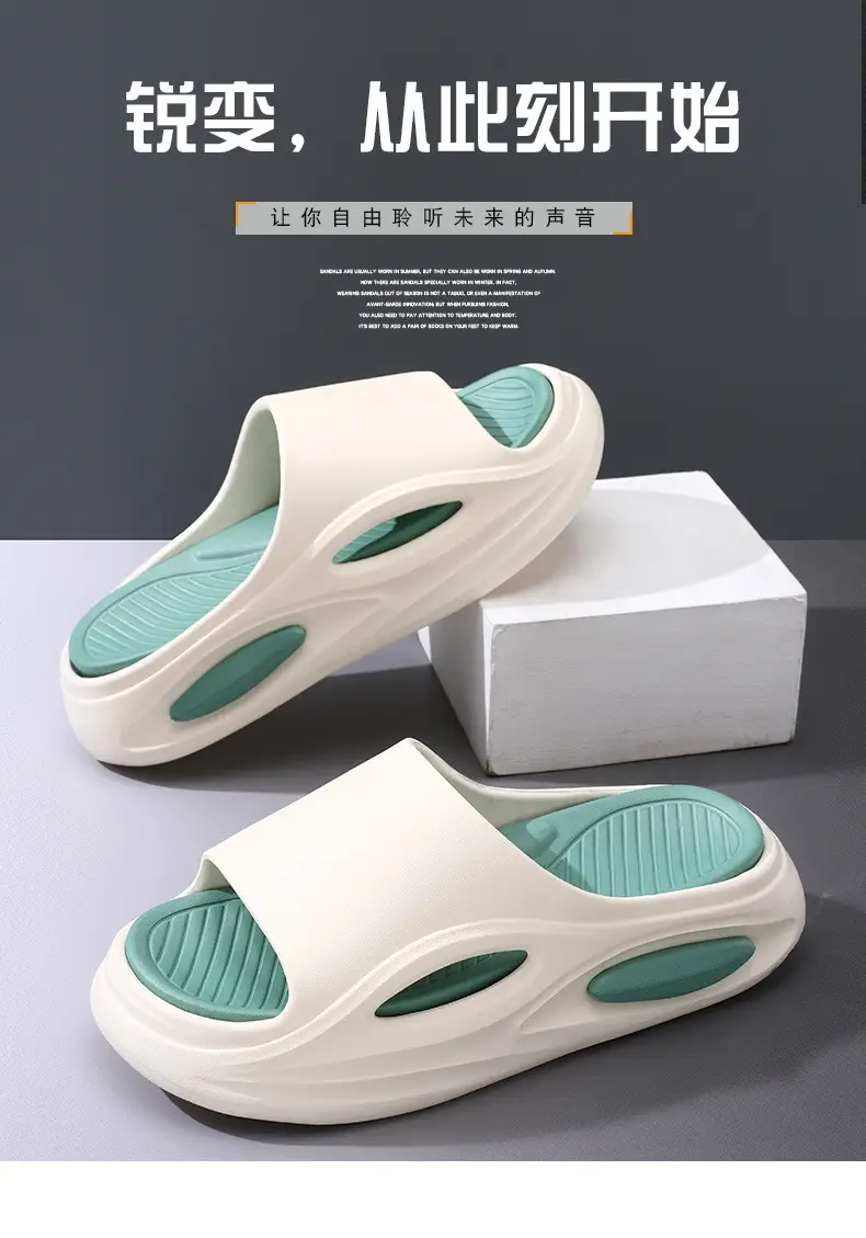 Thick-Soled Eva Flip-Flops for Women, Comfortable Home Slippers, Height-Increasing, Odor-Resistant, Non-Slip, Versatile Outdoor Slippers, Customizable — feature 2