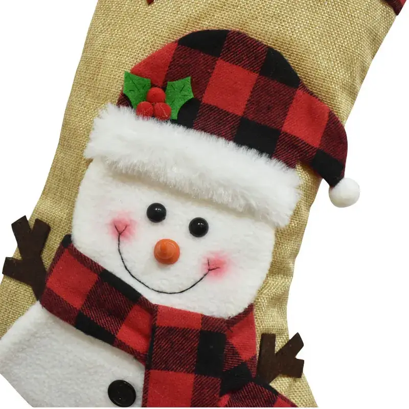 2023 New Christmas Socks 3D Cartoon Velvet Linen - Image 8