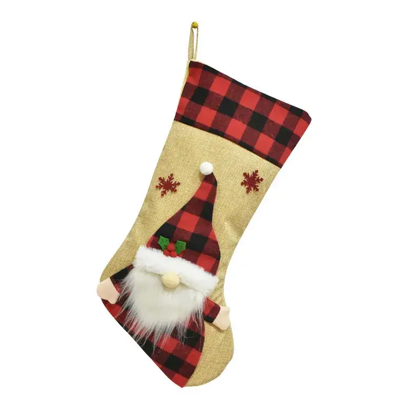 2023 New Christmas Socks 3D Cartoon Velvet Linen - Image 4