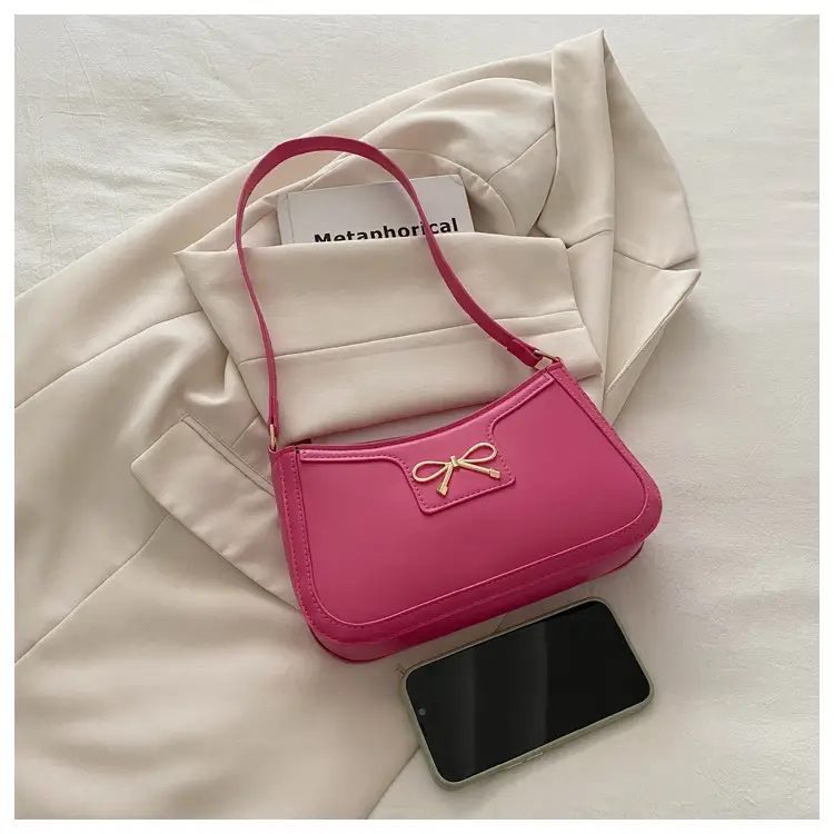 Pink Bow Shoulder Bag for Women 2025 Korean Style — feature 14