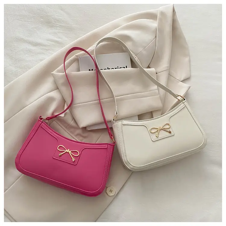 Pink Bow Shoulder Bag for Women 2025 Korean Style — feature 30