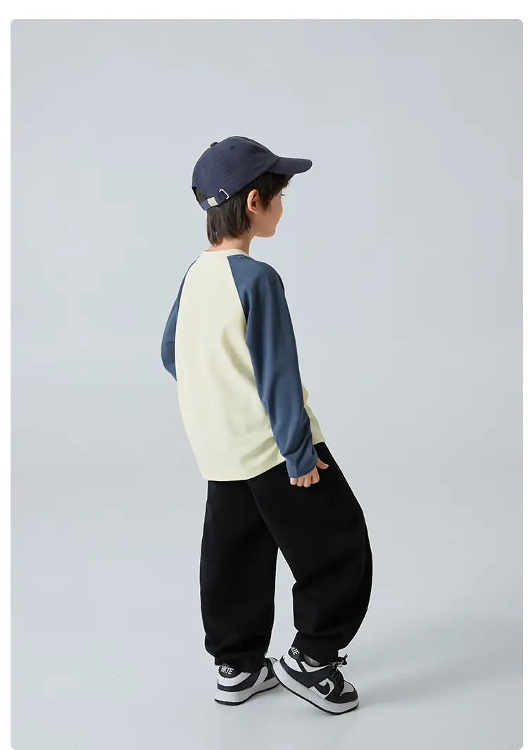 Boys Velvet Long Sleeve T-Shirt Warm Winter Top — feature 11
