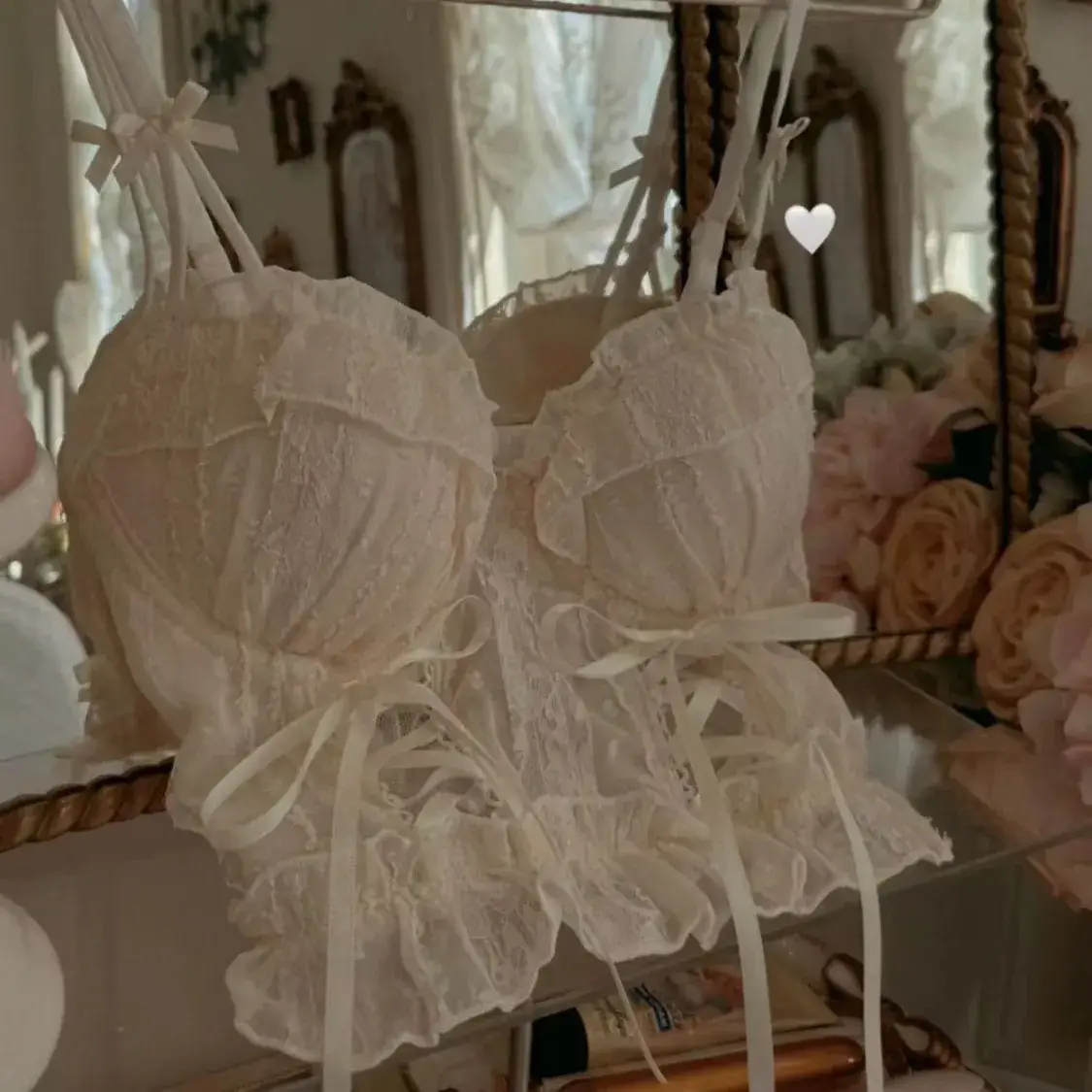 Vintage Lace-Up Bra Underwear Japanese Style - Image 7