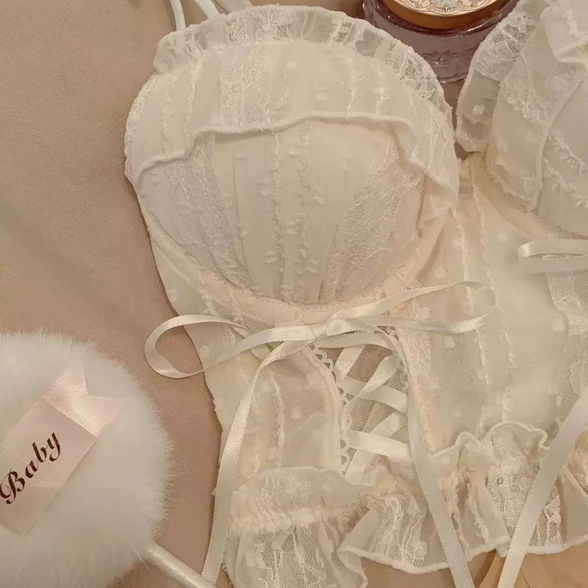 Vintage Lace-Up Bra Underwear Japanese Style — feature 13