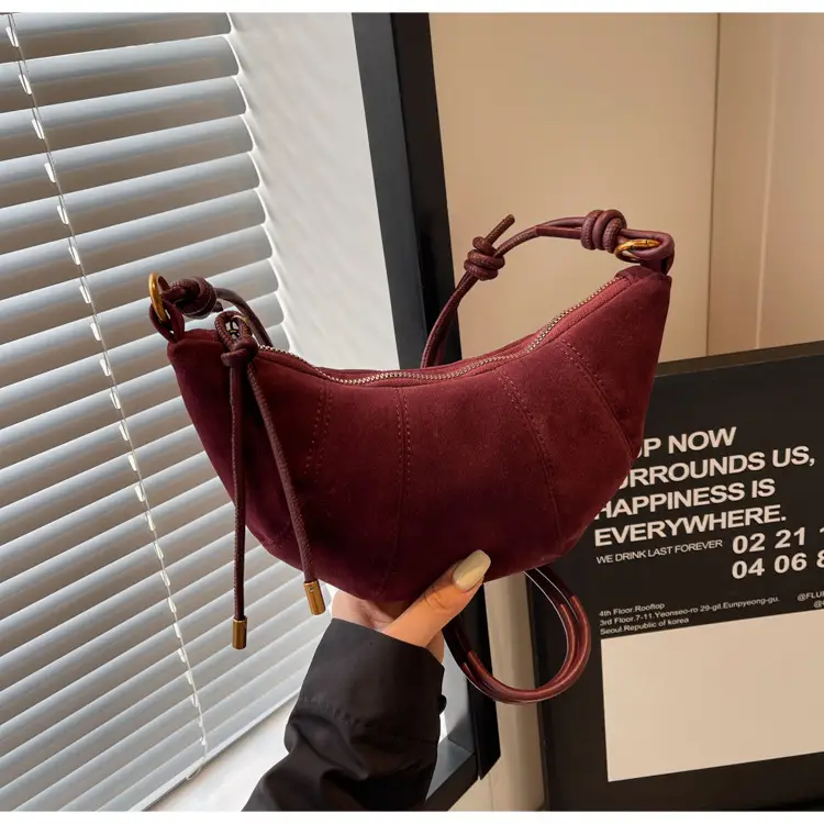 Women Retro Frosted Shoulder Bag Brown 2026 — feature 15