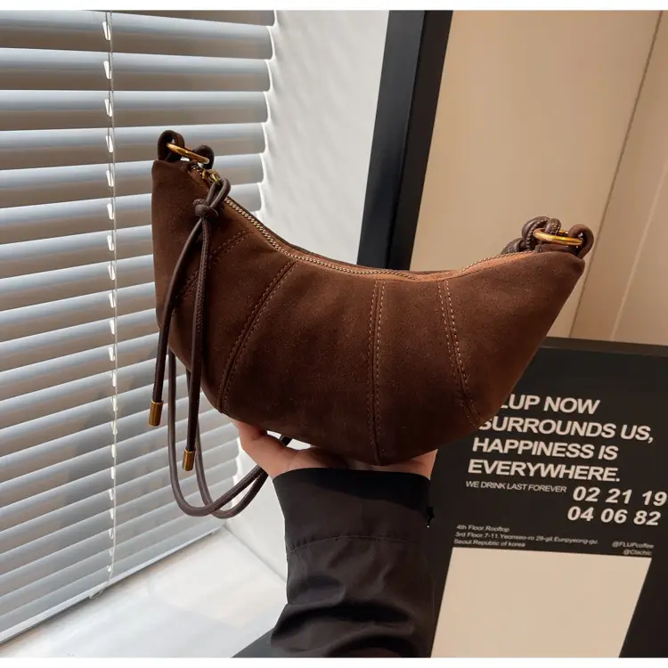 Women Retro Frosted Shoulder Bag Brown 2026 — feature 18