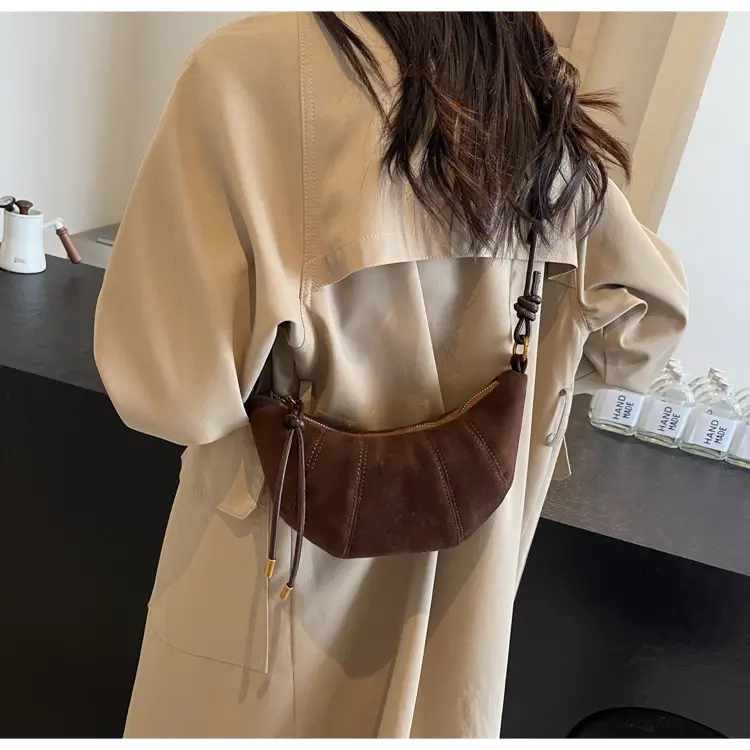 Women Retro Frosted Shoulder Bag Brown 2026 — feature 30