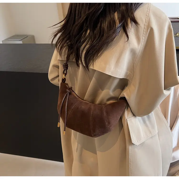 Women Retro Frosted Shoulder Bag Brown 2026 — feature 31