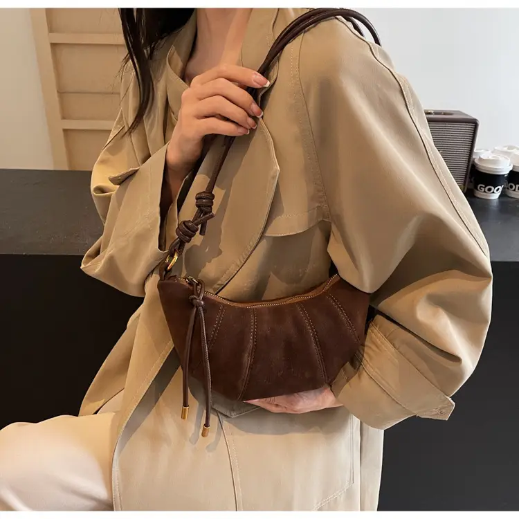 Women Retro Frosted Shoulder Bag Brown 2026 — feature 33