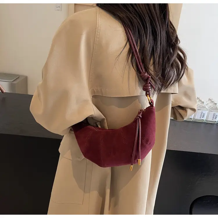 Women Retro Frosted Shoulder Bag Brown 2026 — feature 36