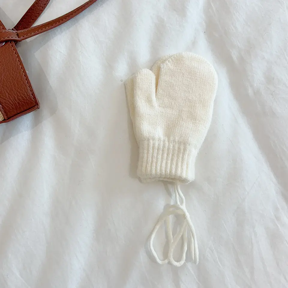 South Korea Ins Style Children's Warm Gloves Winter Cold-proof Finger Cover for Boys and Girls Baby Cycling Snow 1-4