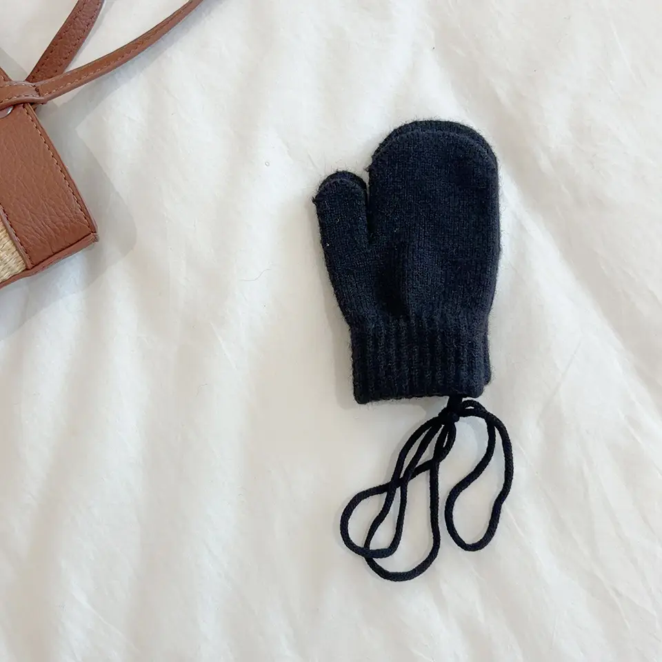 South Korea Ins Style Children's Warm Gloves Winter Cold-proof Finger Cover for Boys and Girls Baby Cycling Snow 1-4