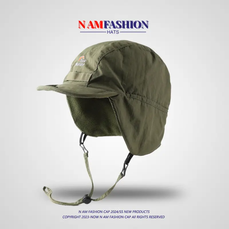 Women Fleece Ear Hat Warm Winter Cap White - Image 3