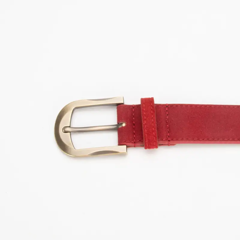Frosted Velvet Belt Women's Trendy Pin Buckle Belt