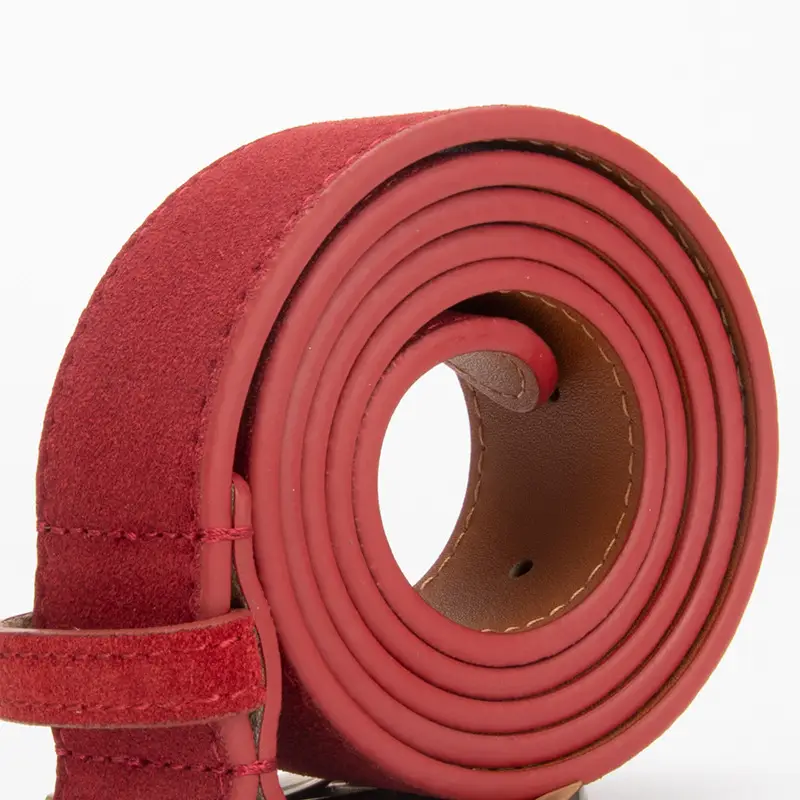 Frosted Velvet Belt Women's Trendy Pin Buckle Belt