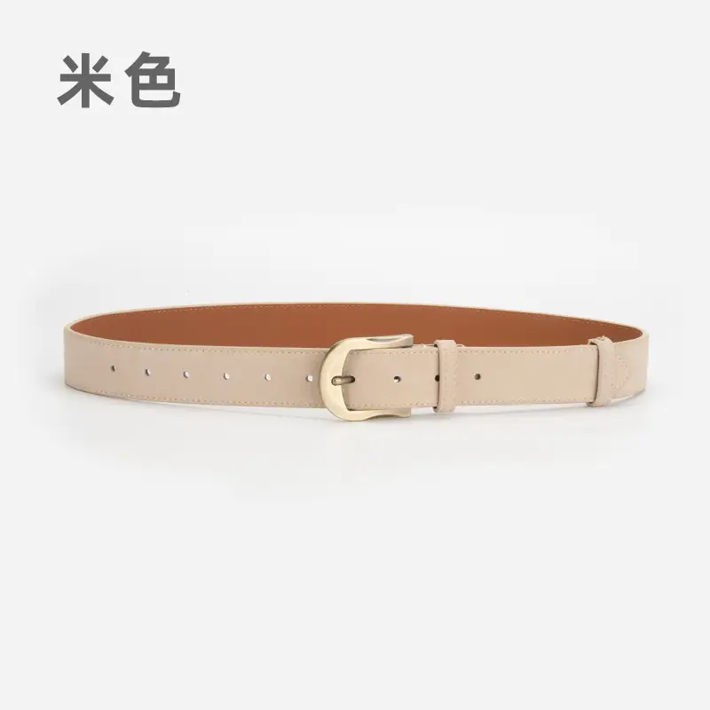 Frosted Velvet Belt Women's Trendy Pin Buckle Belt